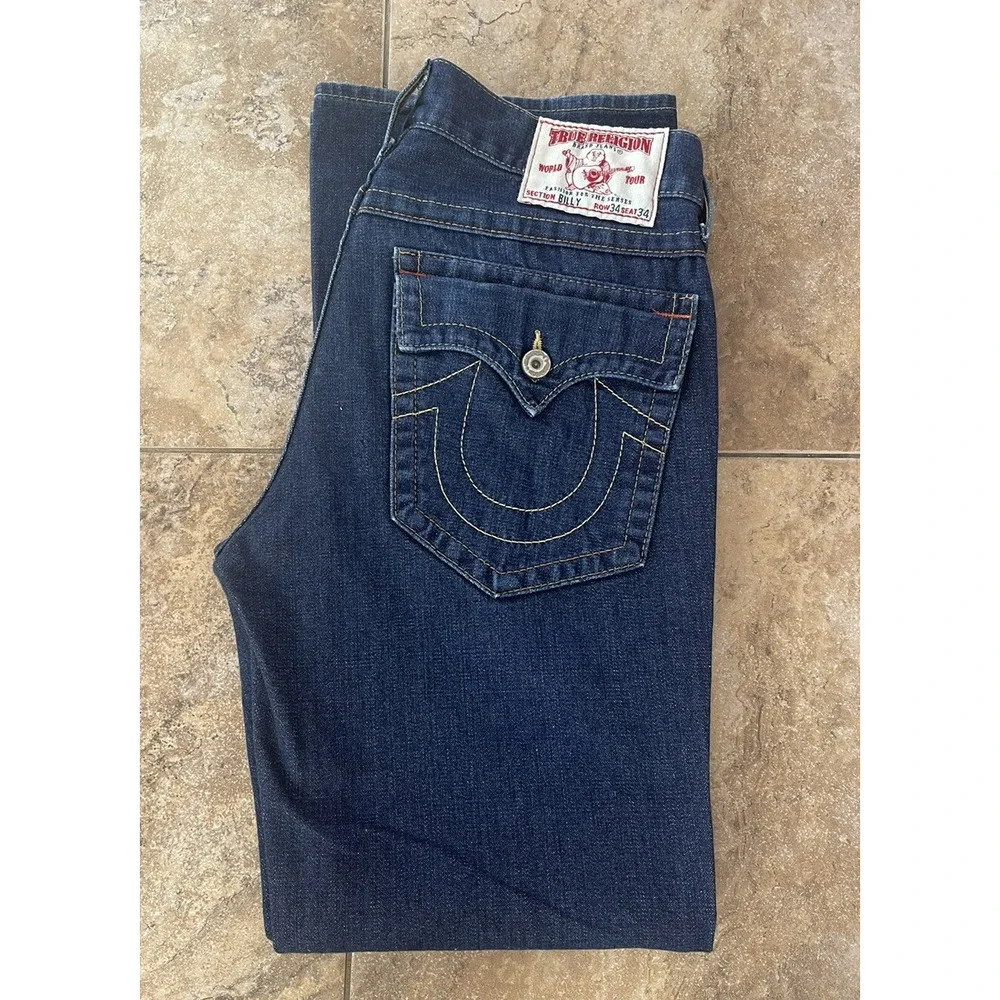 True Religion Originals Billy Flap Jeans Relaxed Men's 34x34